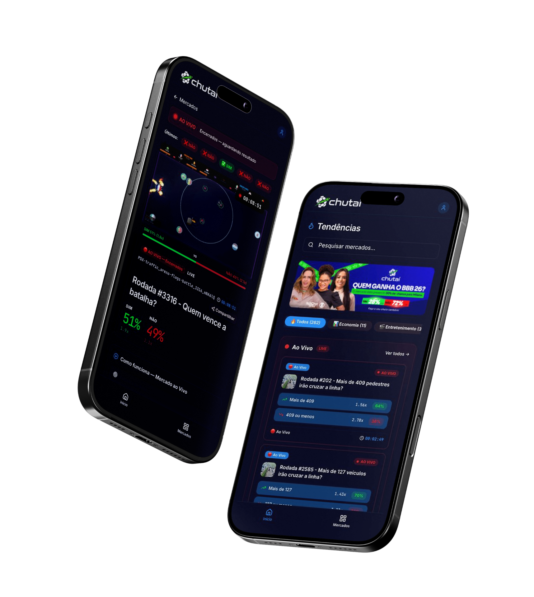 App mobile white-label da VEX rodando em produção em chutai.io